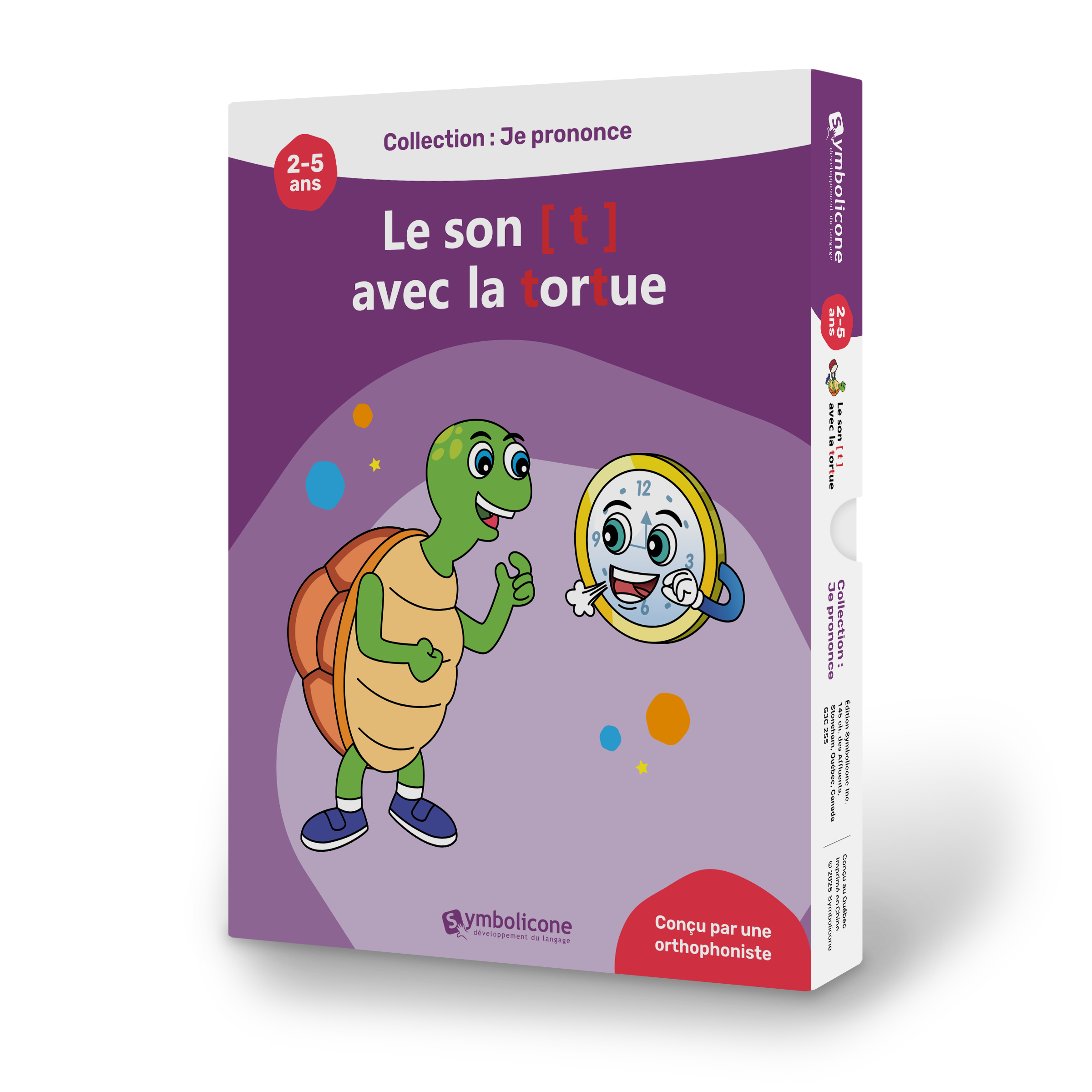 Je prononce le son [t] avec la tortue