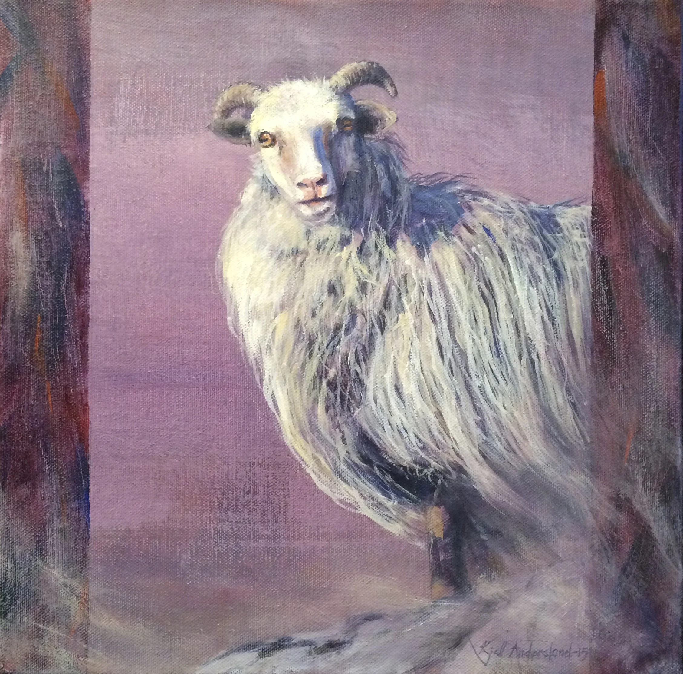  Kem e du? / Who are you?  Akryl 30x30 cm 