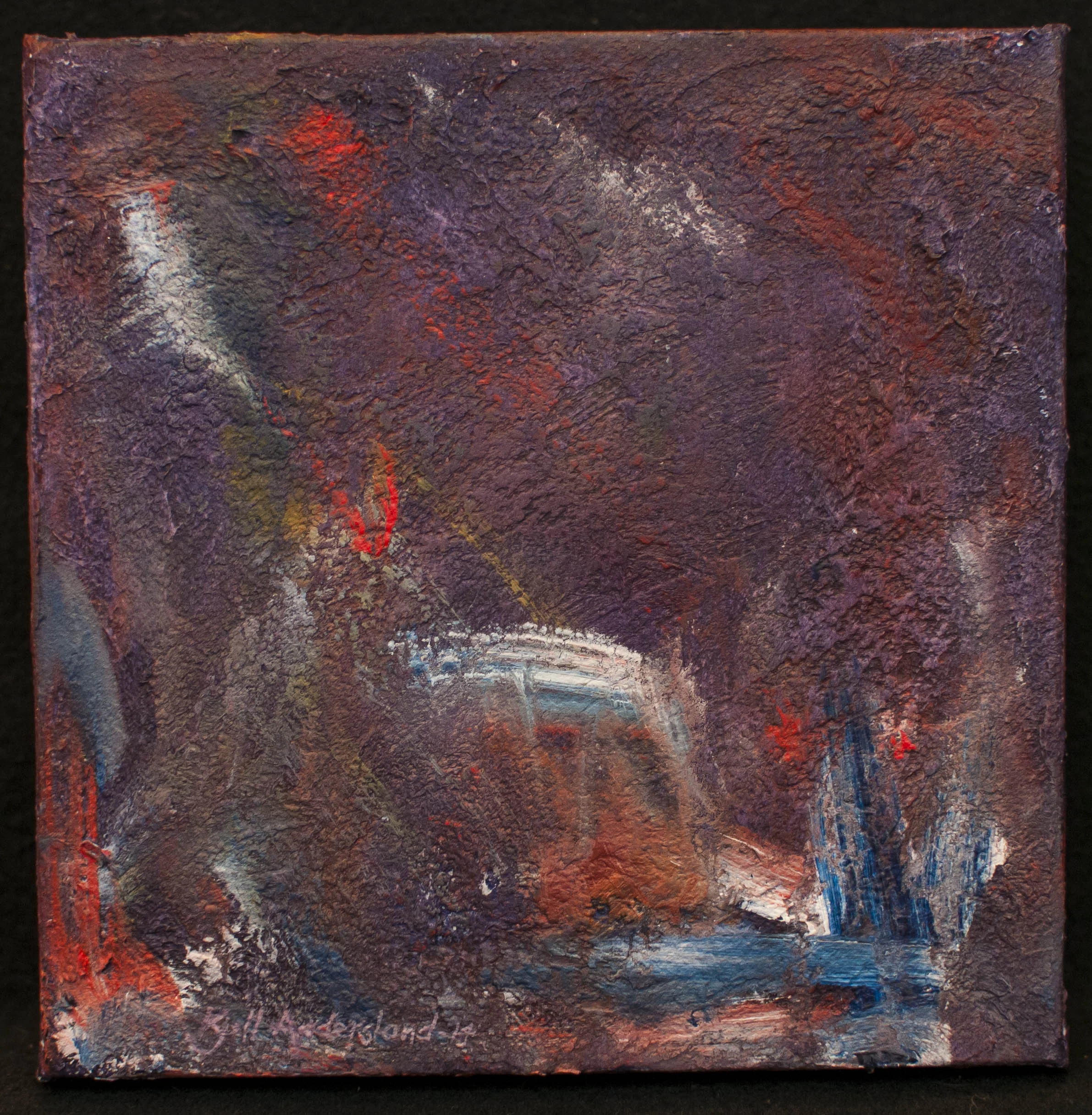  Fargespill 01 / Colour play 01  Akryl 15x15 cm 