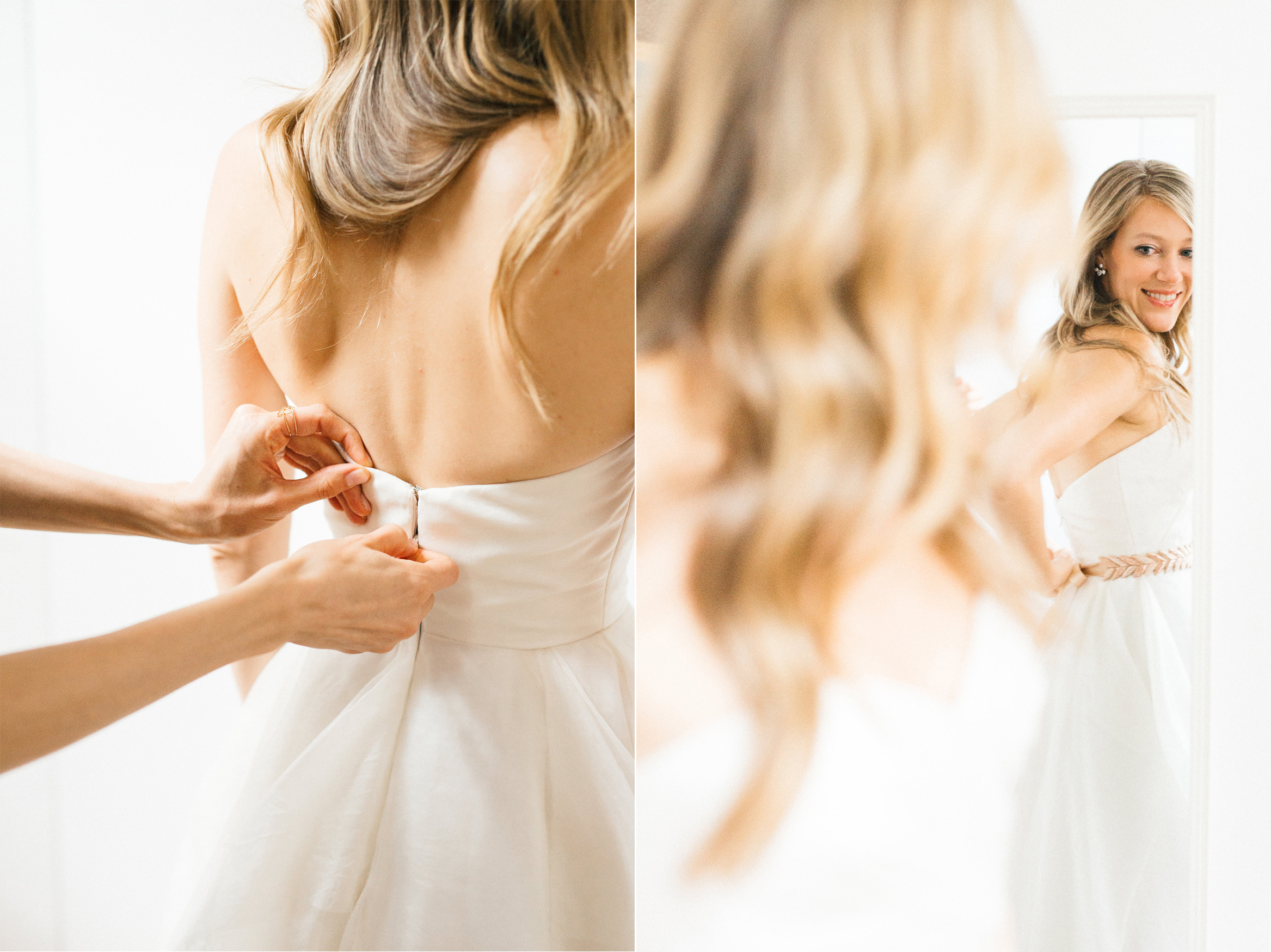 Soho Wedding Getting in the Dress