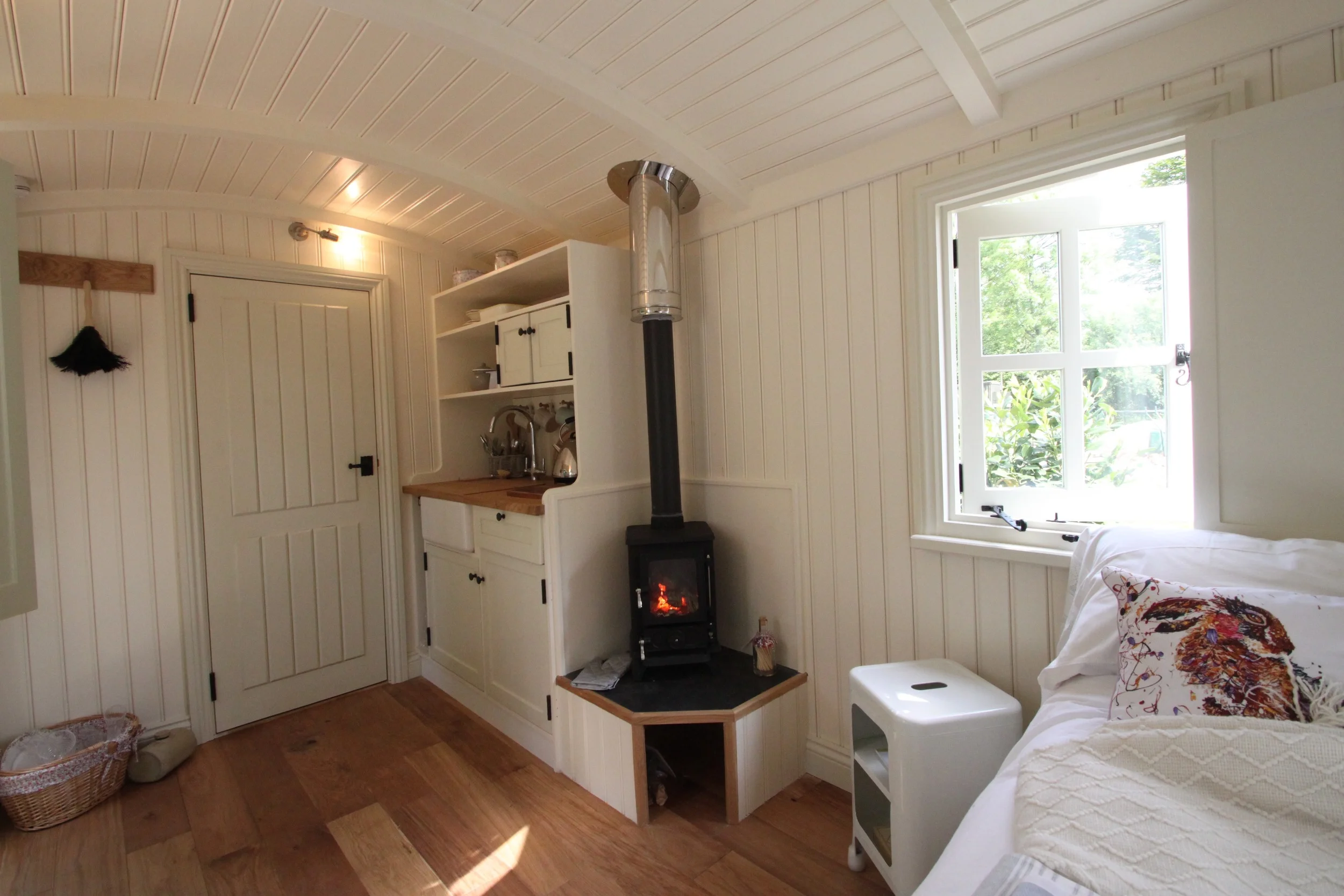 'We are besotted with our shepherd’s hut, its gorgeous and we can't wait for guests to enjoy very special breaks in it. From the start Pennie and Kevin impressed us with their friendly laid back but highly professional approach listening to our wishes and offering sound advice when needed. &nbsp;  Thank you for bringing something so very special into our lives.' Trevor &amp; Danielle Musson  &nbsp;