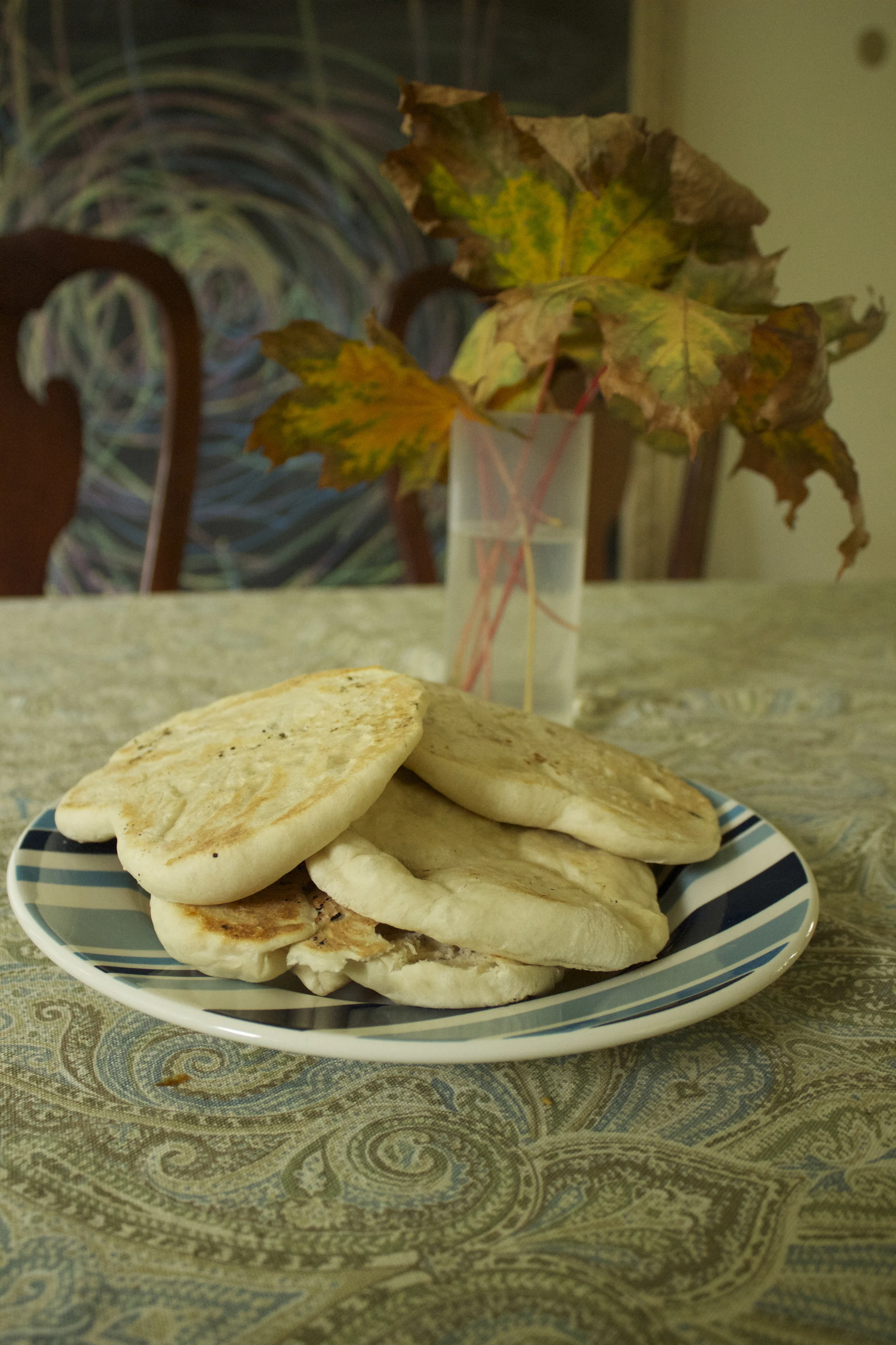 Our final bread, complete with pockets- although in photo it looks a little like naan.