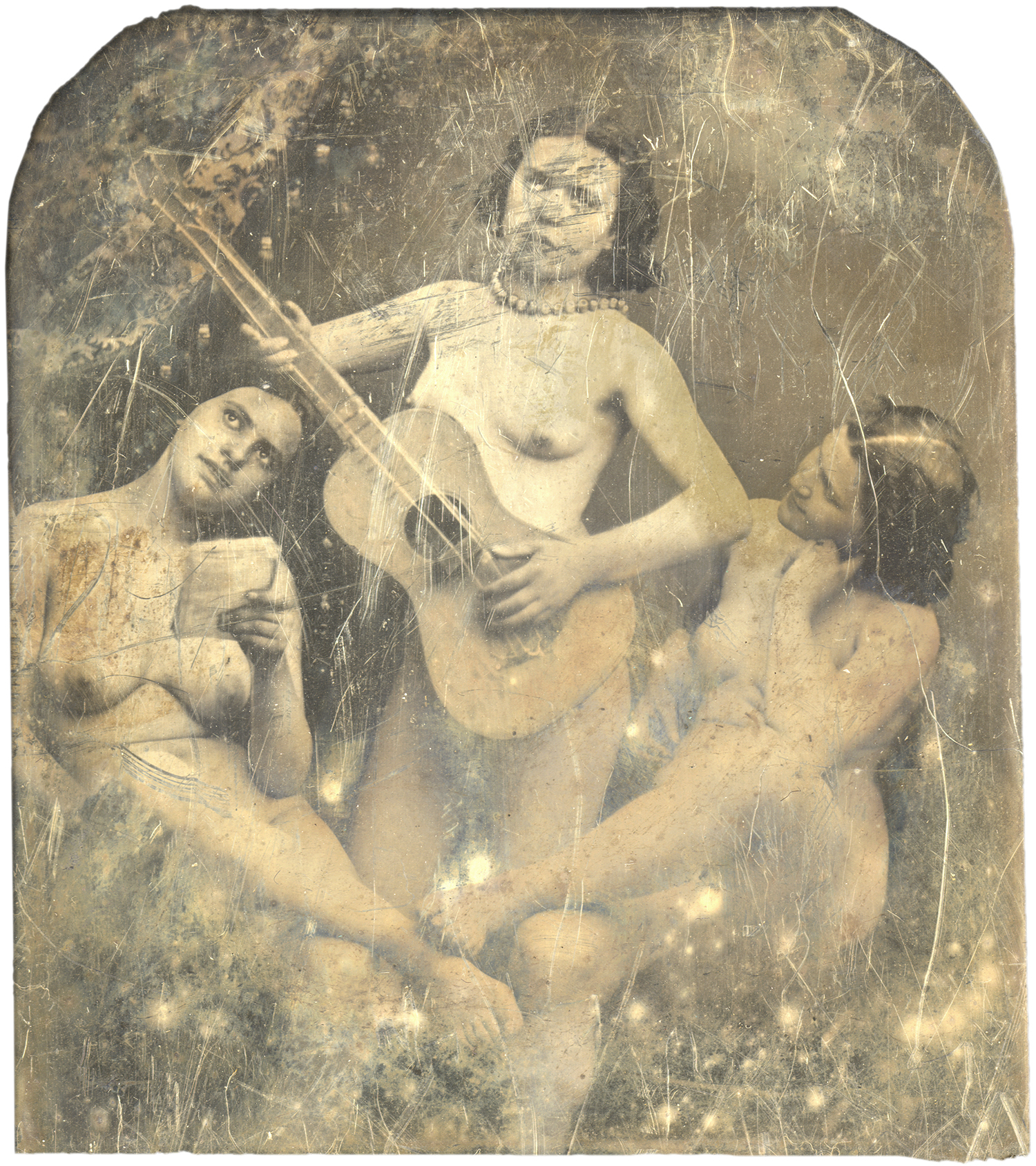 Young Nymphs with Guitar, 2011 - LR11594