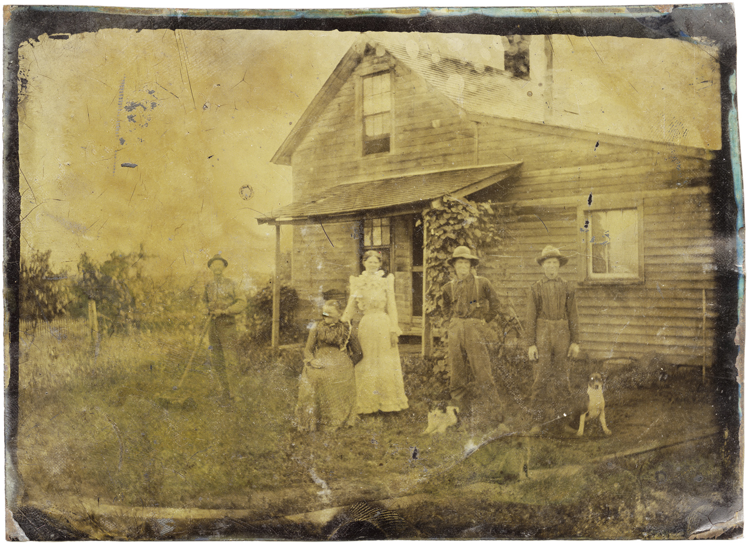 Family Portrait in Front of House, 2014 - LR12416
