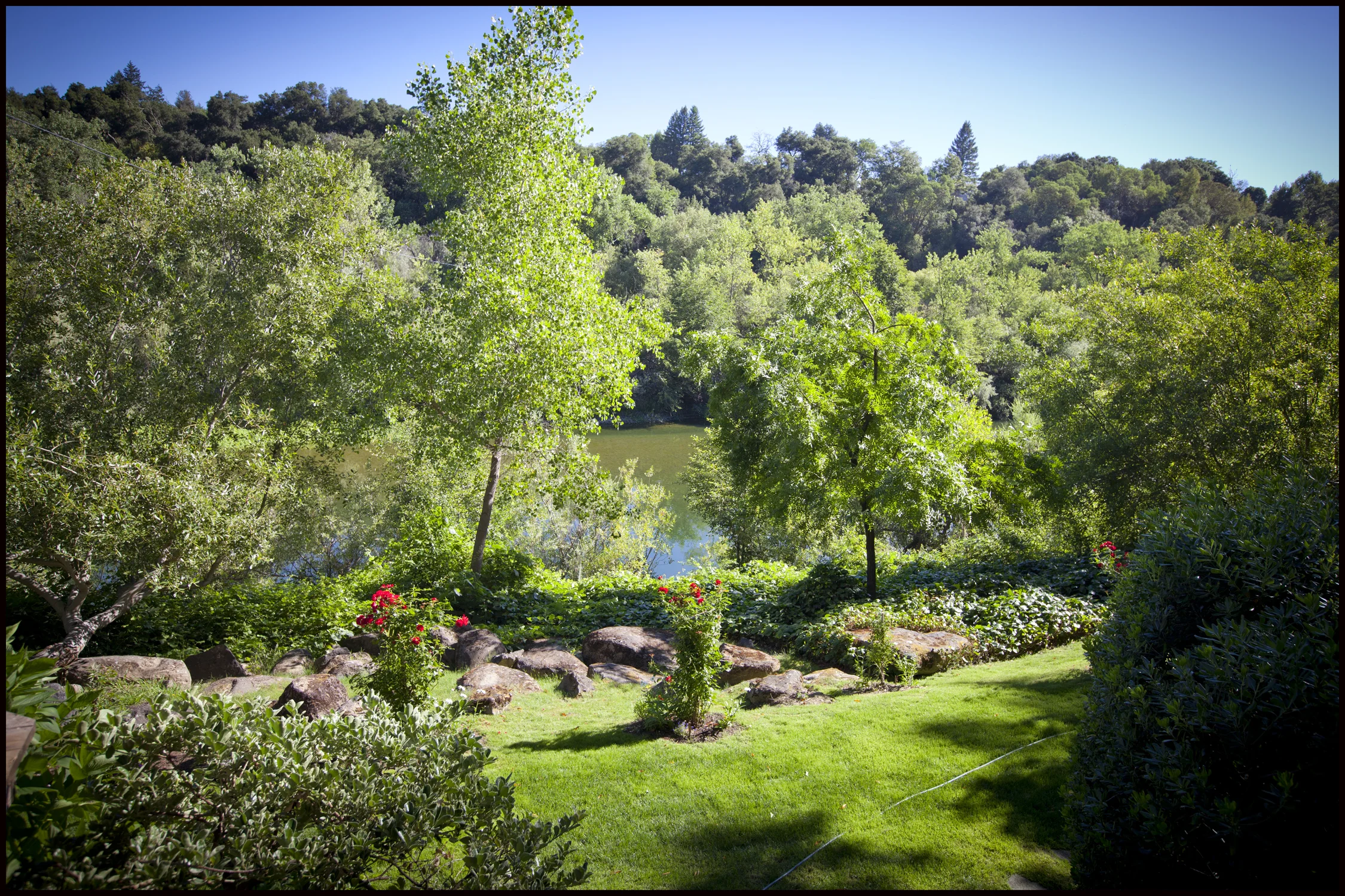 Direct river access from the garden