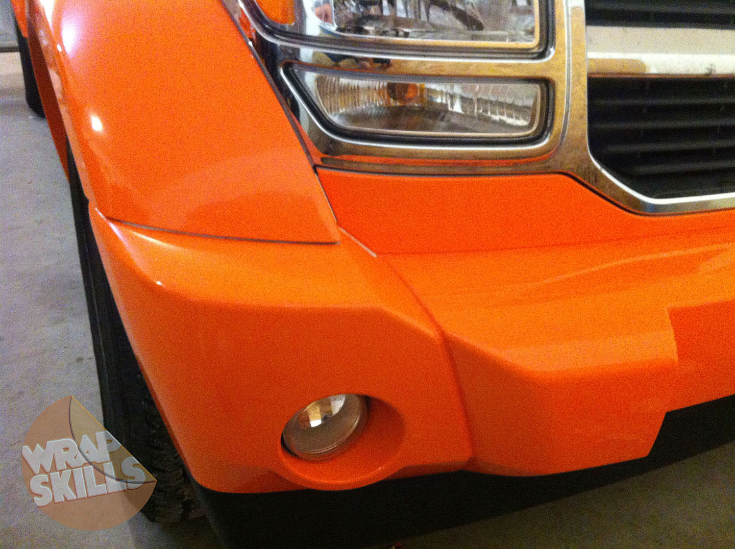 paint wrap bumper detail
