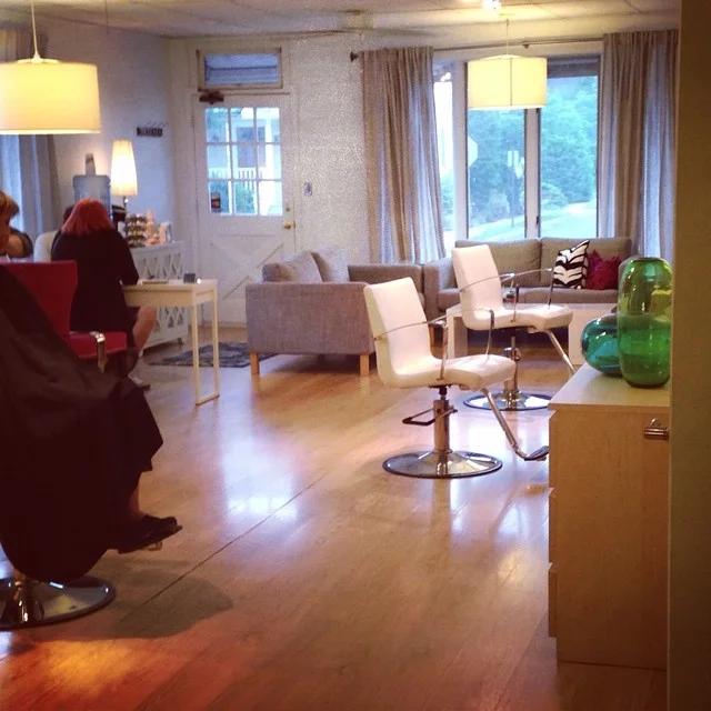 View from the back room. You might be seeing more of this on TV...#njsalon #hairsalon #milltownnj #milltown #northbrunswick #haircolor #stylist #milazzomattey by milazzomattey