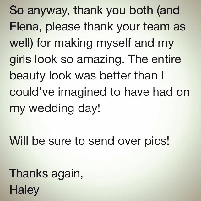 It's emails like this that make our day! #njstylist #njsalon #weddings #mm #milazzomattey #brides by milazzomattey