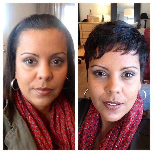 Sometimes letting go of the length can mean a positive change. This darling looks sophisticated and you can see in her expression how good it made her feel. ❤️#shorthair #beauty #njsalon #milazzomattey #milltownNj by milazzomattey