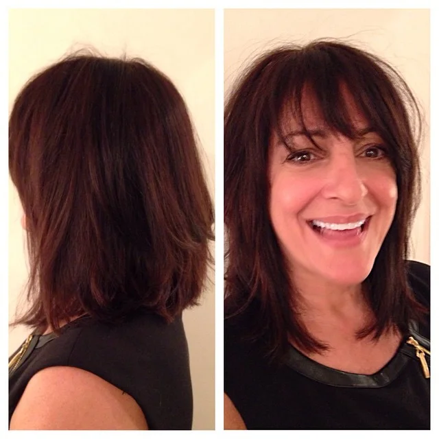 We can officially say this length is THE TREND! So many women are saying goodbye to the long locks and hello to the #longbob. #mm #milazzomattey #njsalon #milltown #nj #nbths by milazzomattey