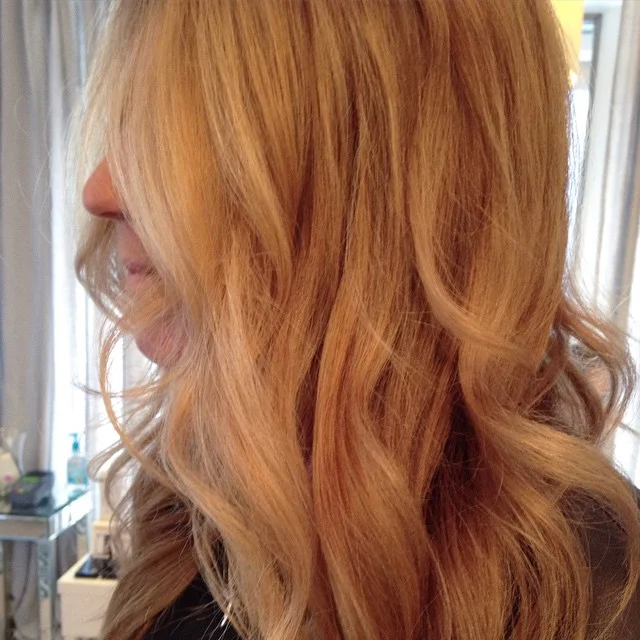 Base color, highlights with Olaplex and glaze with Matrix color. Finished with BlowPro mousse and Kevin Murphy Young Again oil. #matrixcolor #blondehair #beachwaves #milazzomattey #mm #njsalon #milltown by milazzomattey