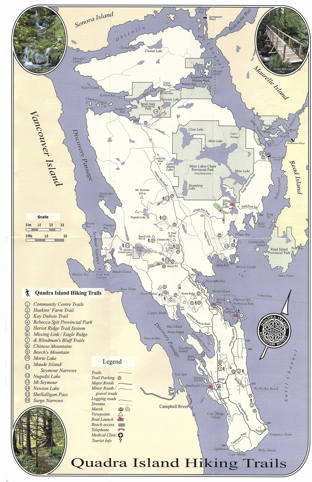 Quadra Island Road Map Quadra Island Trails Map — Quadra Island Community Centre