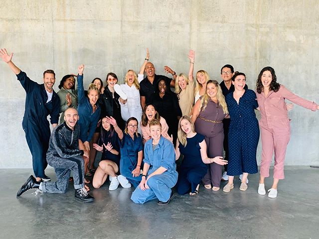 Solid showing at the office today for #jumpsuittuesday 📸: @chasingmatt