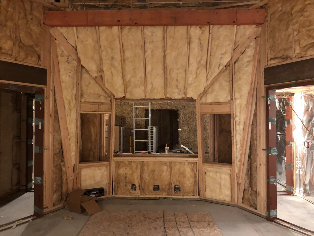 Control room 2 post-insulation.