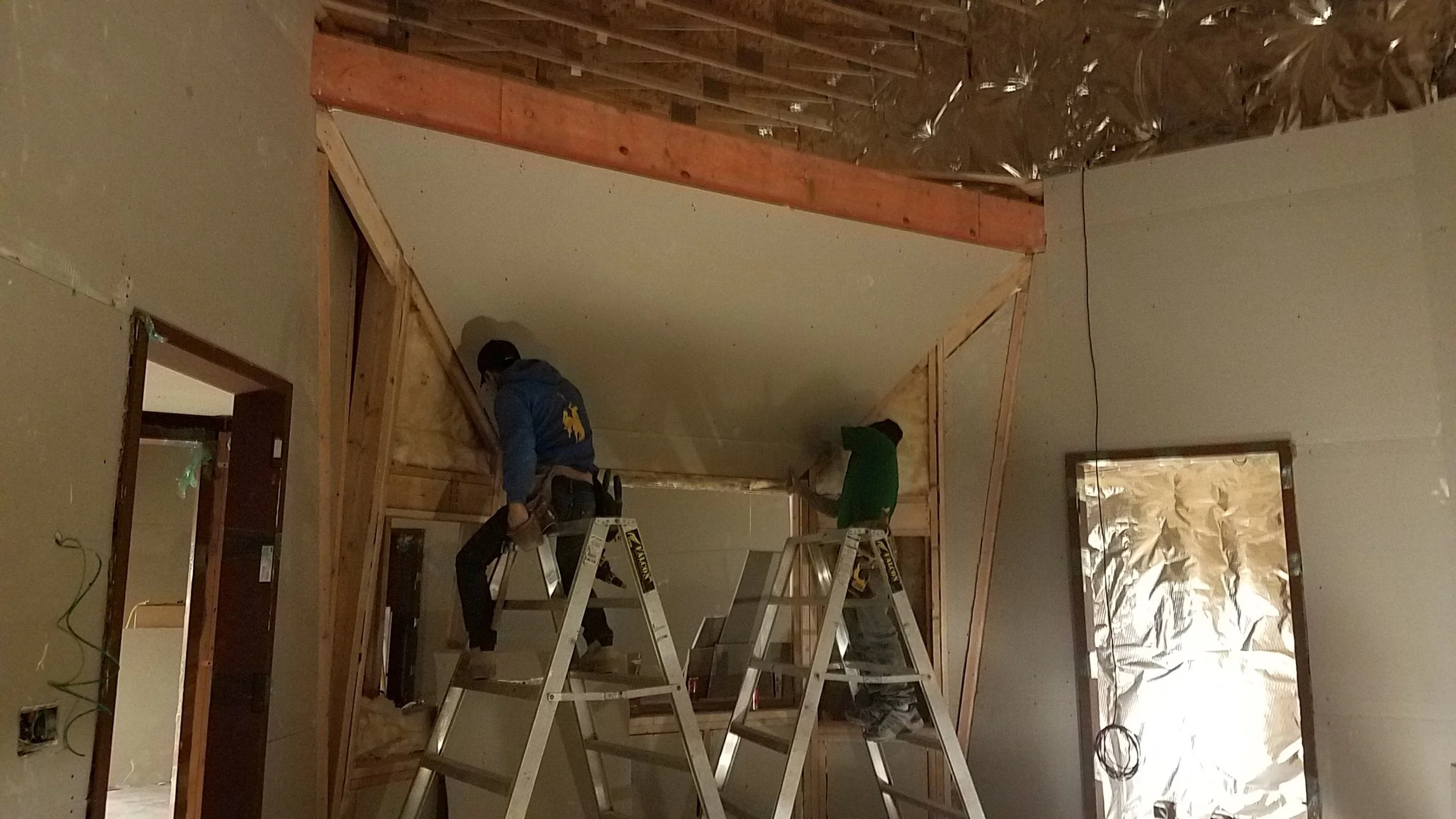 More sheetrock in control room 2.