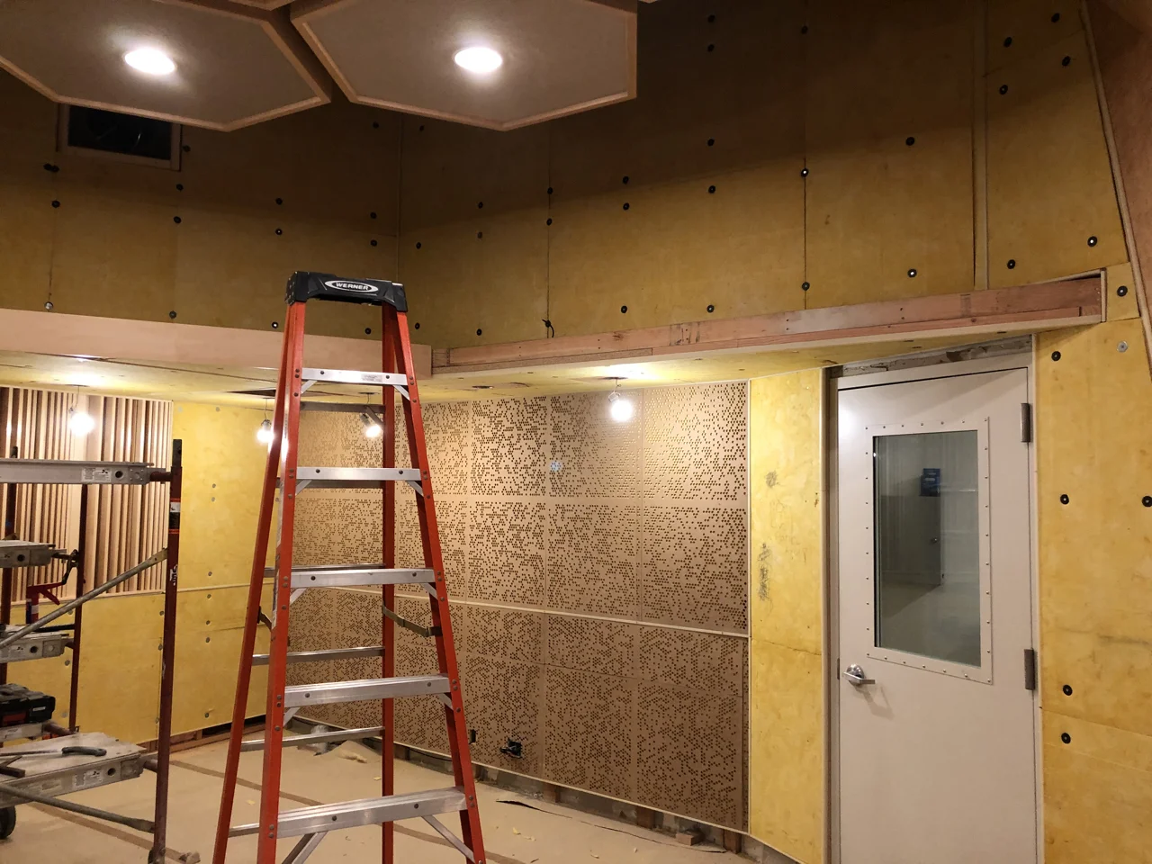 Control room 1 ready for fabric.