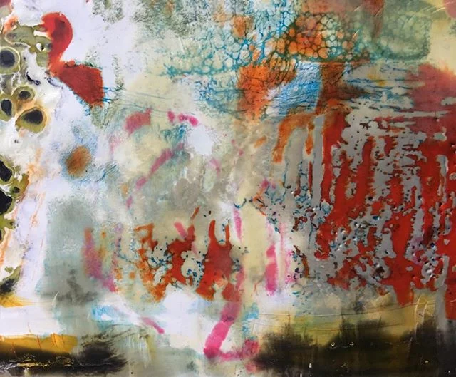 #Kimgabelart #artifinstagram #encaustic #abstract