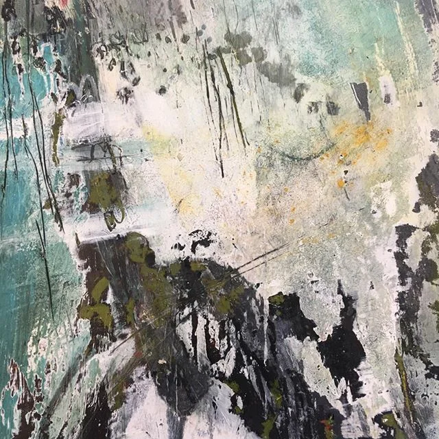#kimgabelart #artofinstagram #abstract #oil #oilandcoldwax #closeup