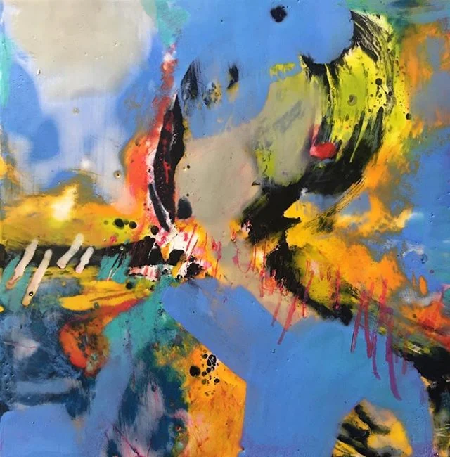 #kimgabelart #encaustic #abstractart #color