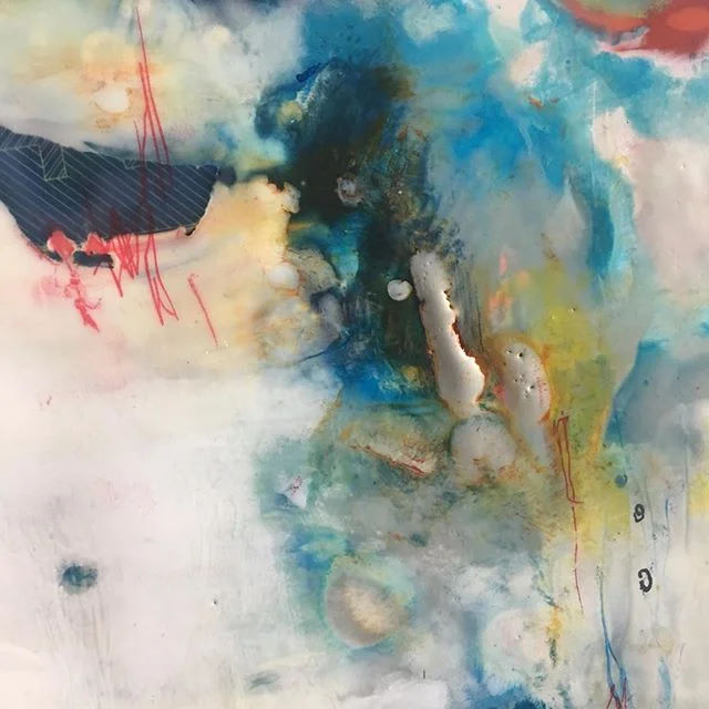 #kimgabelart #encaustic #closeup #abstractart