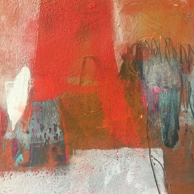 #kimgabelart #abstractpainting #oil #oilandcoldwax #closeup #wip