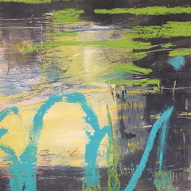 #Kimgabelart #abstract #oil #coldwax