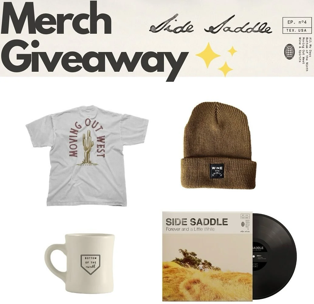 🚨 Giveaway Alert 🚨 We are giving away 2 Merch Bundles which include the new EP on vinyl, a mug, t-shirt, and beanie ✨
How to win:
1. Comment “All My Days” below
2. Tag a friend that should hear the song!
3. Follow Side Saddle on Instag