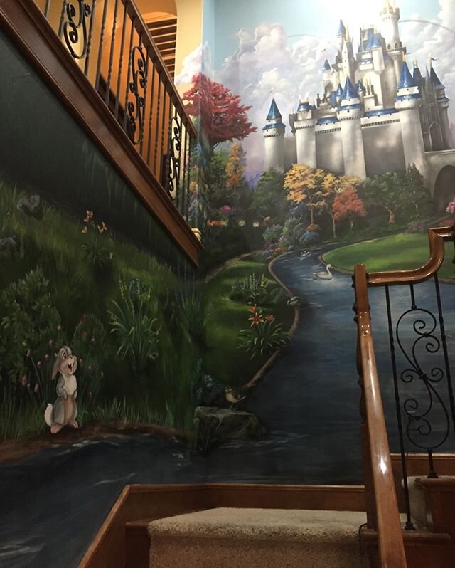 Even Thumper can&rsquo;t take his eyes off the castle.

Also, the we are getting close to leaving for Disney World. Will you be there?
.
.
.
.
.
#murals #Castle #postivelife #inspiration #smile  #goals #happy #motivation #disneyresort #disneyworld #d