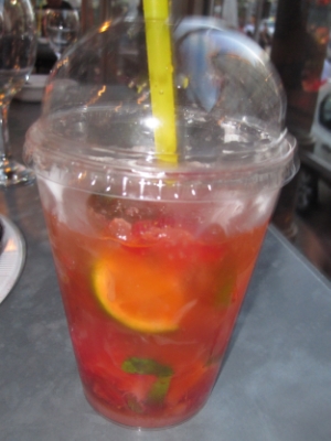 Don't I deserve It after the last two days?! OMG. It was soooo good. A strawberry mojito