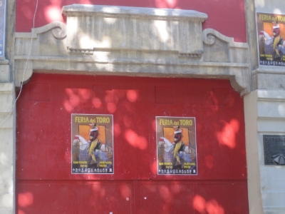The door where the bulls come out of