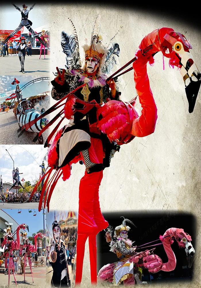 One-of-a-kind stilt puppetry and performances by STILTSHOW (Dragon Knights)
