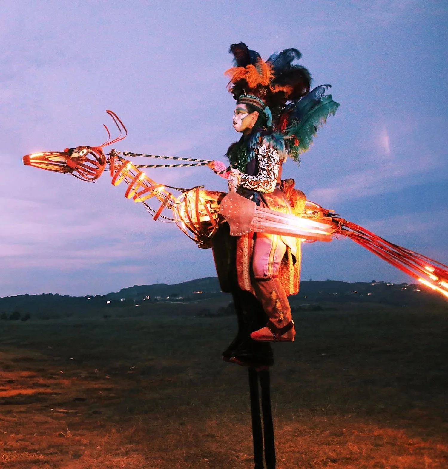 One-of-a-kind stilt puppetry and performances by STILTSHOW (Dragon Knights)