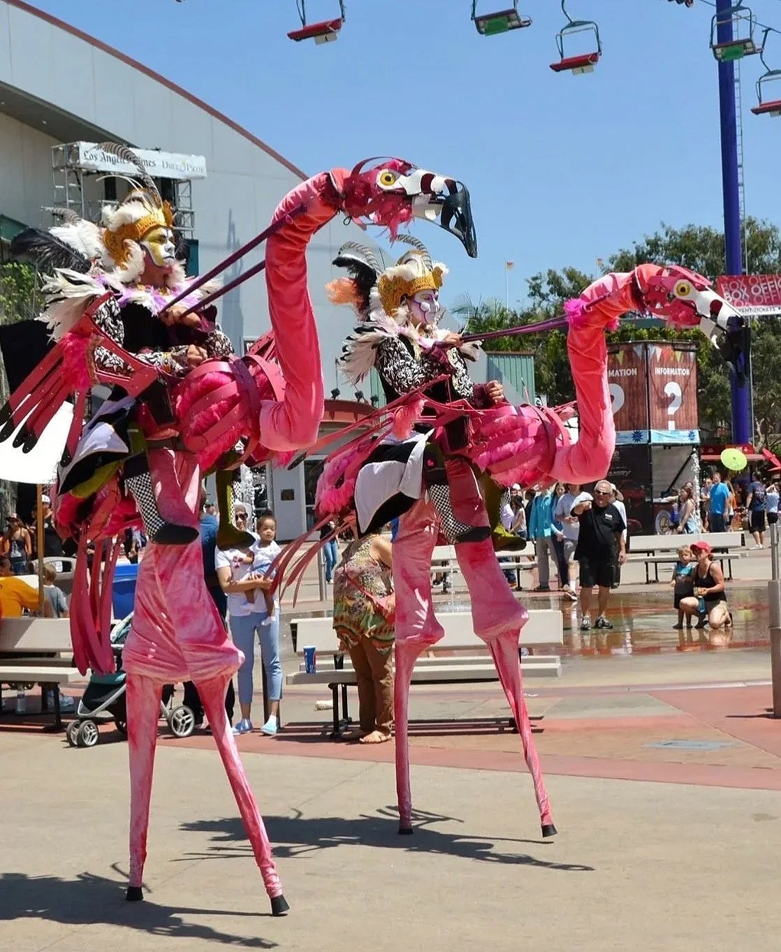 One-of-a-kind stilt puppetry and performances by STILTSHOW (Dragon Knights)