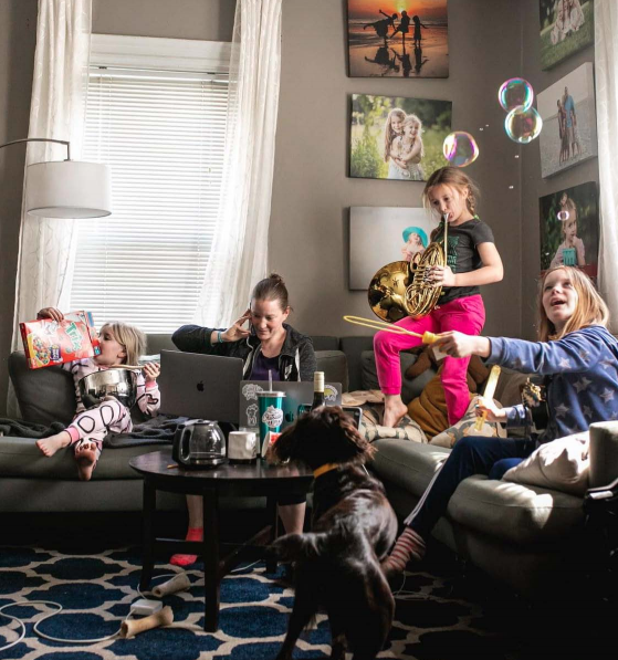 Laura Shachmut, WORKING FROM HOME