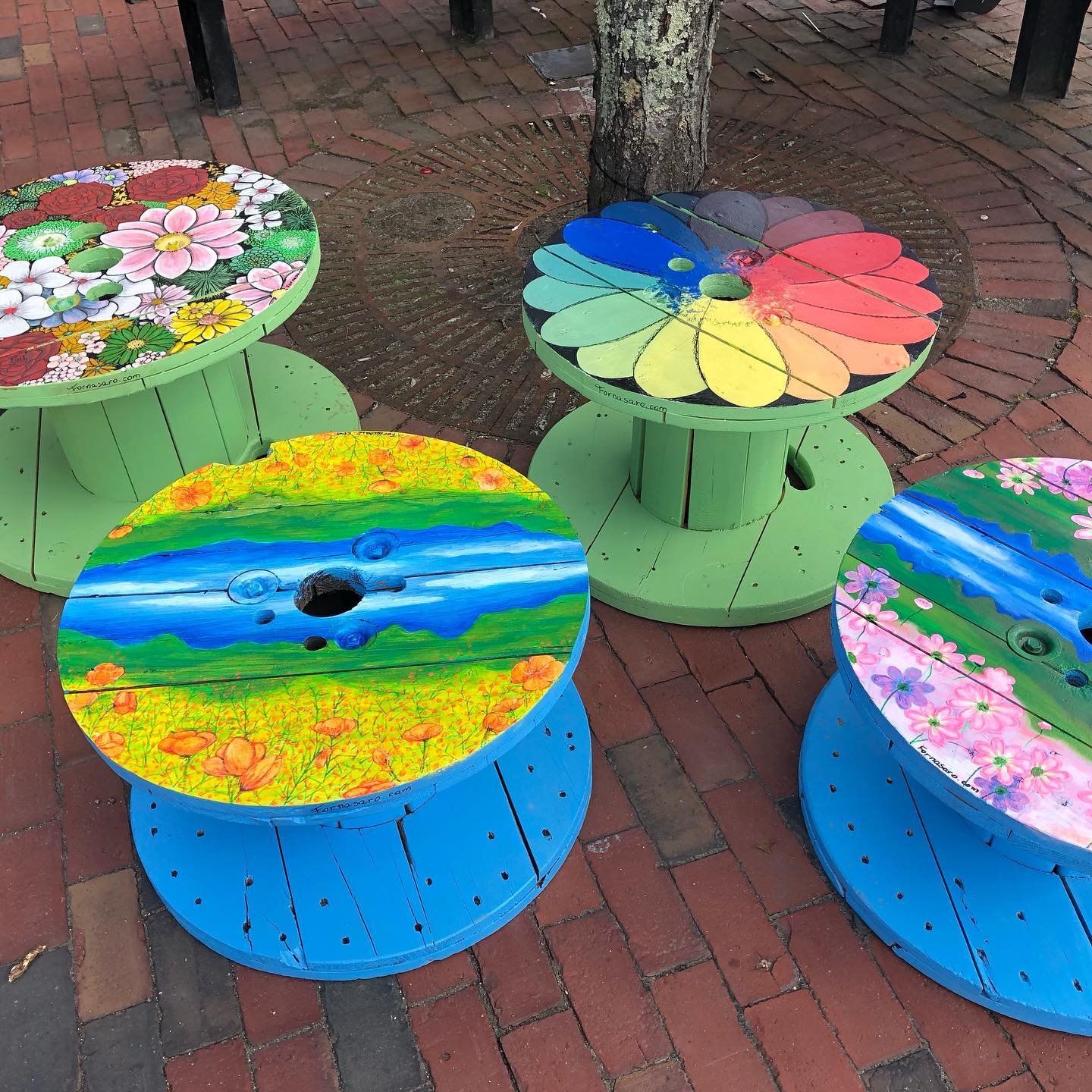 2021 Al Fresco - 4 Painted Spools.jpg