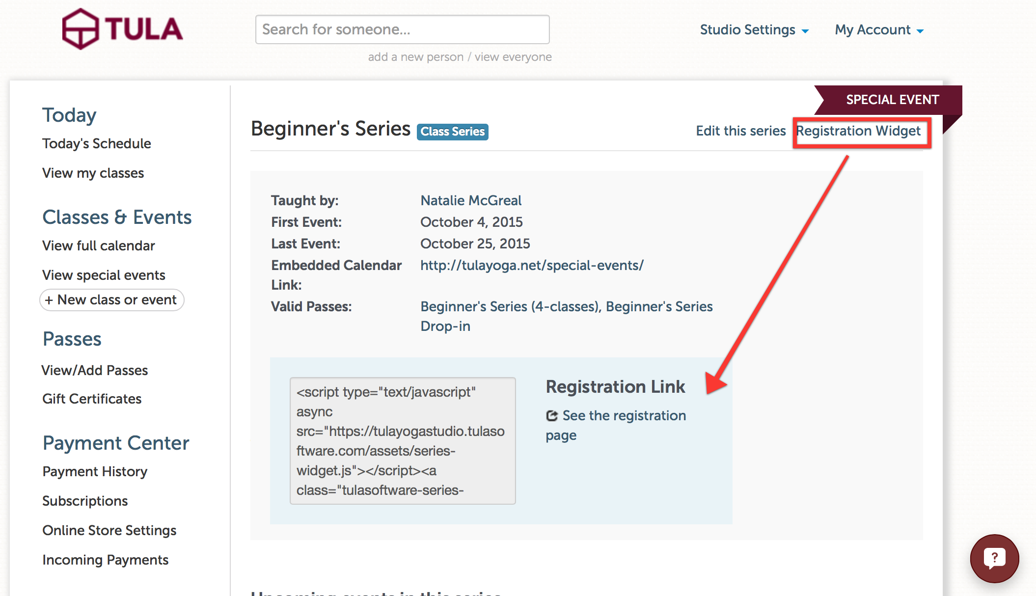 Copy/paste the link for quick access, or embed the widget into your website for a custom feel.