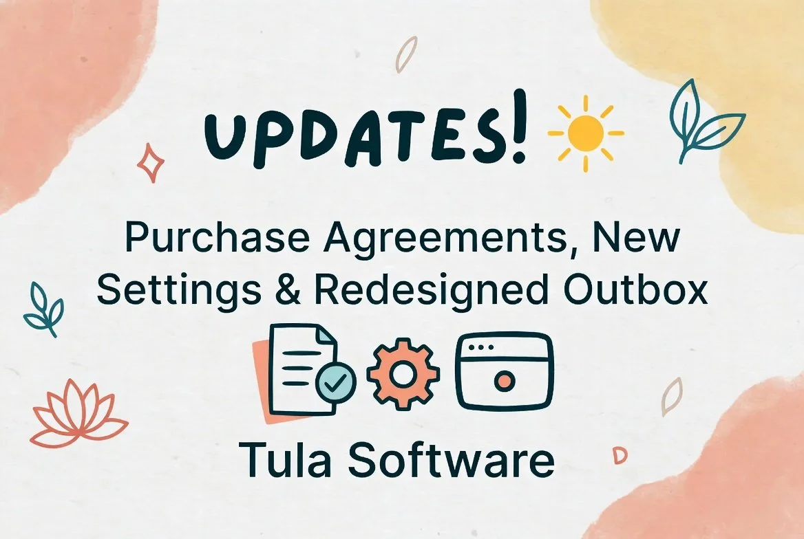 Updates! 🥳 Purchase Agreements, New Settings, and a Redesigned Outbox