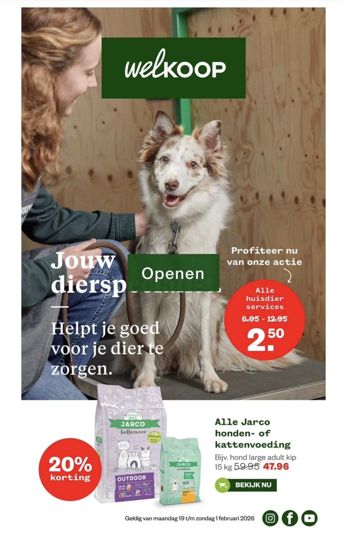 Blaze model voor 'Welkoop'