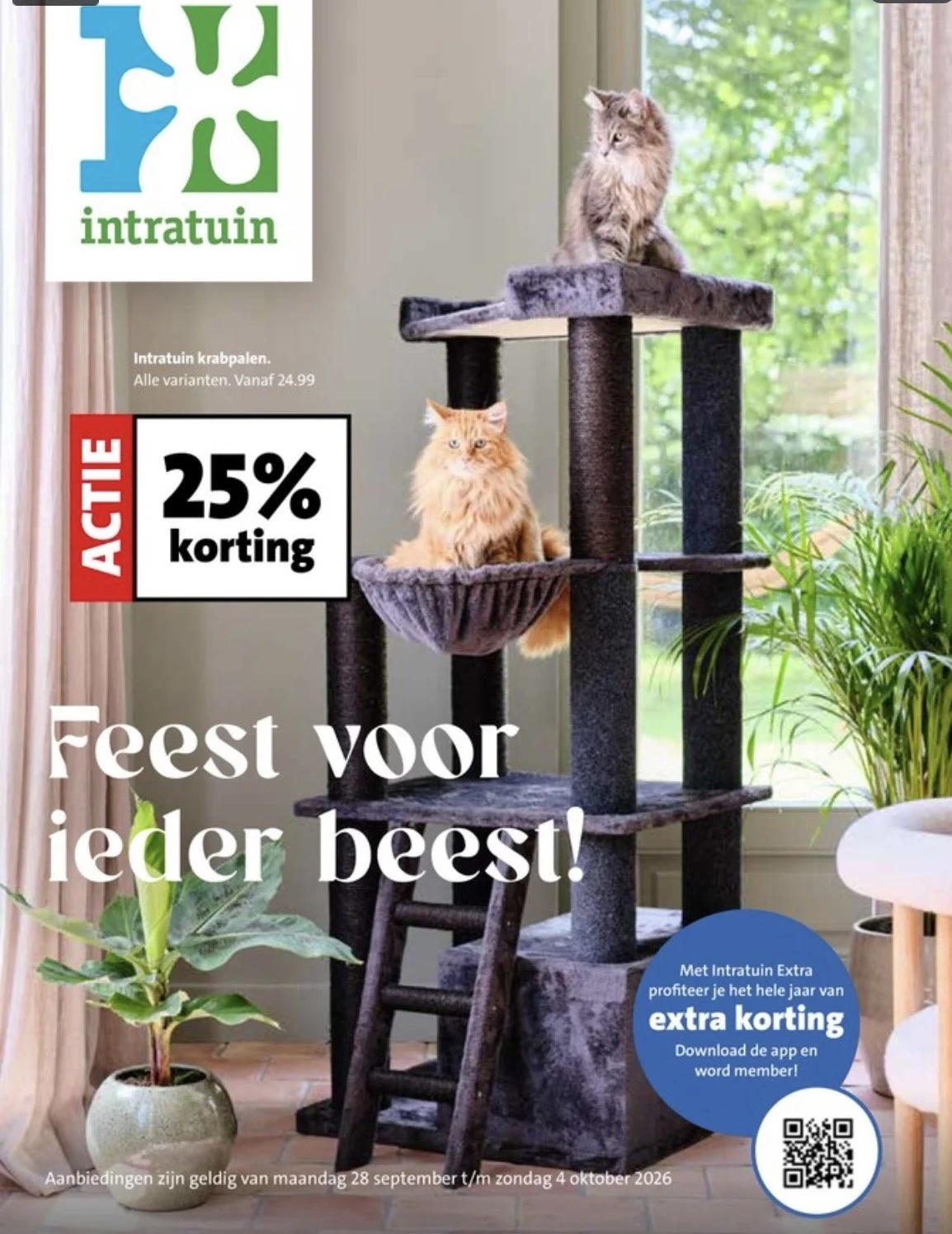 Diverse dieren op en in de 'Intratuin' folder