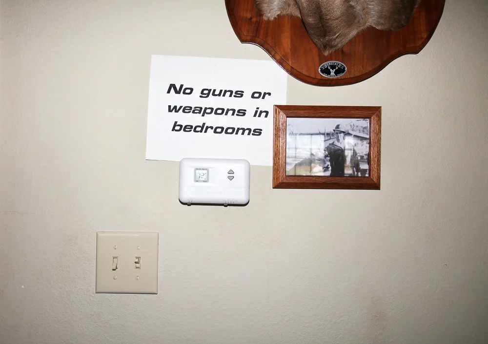 no guns in bedroom