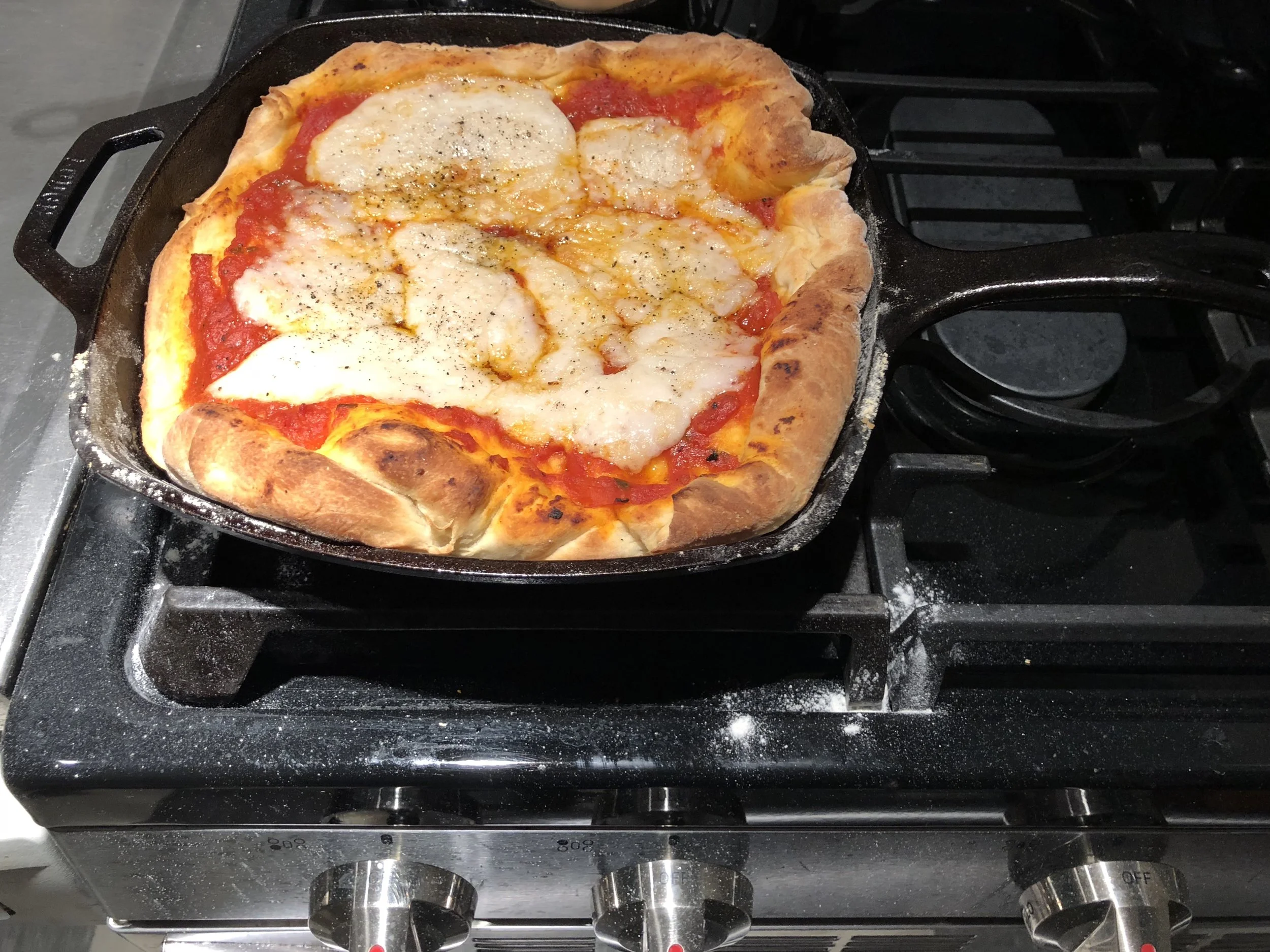 Here’s the pizza I made!