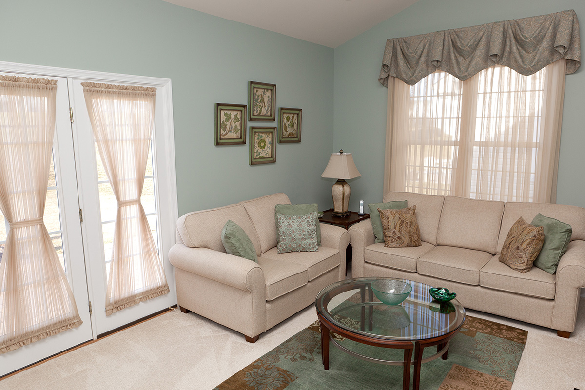 Living room window treatment
