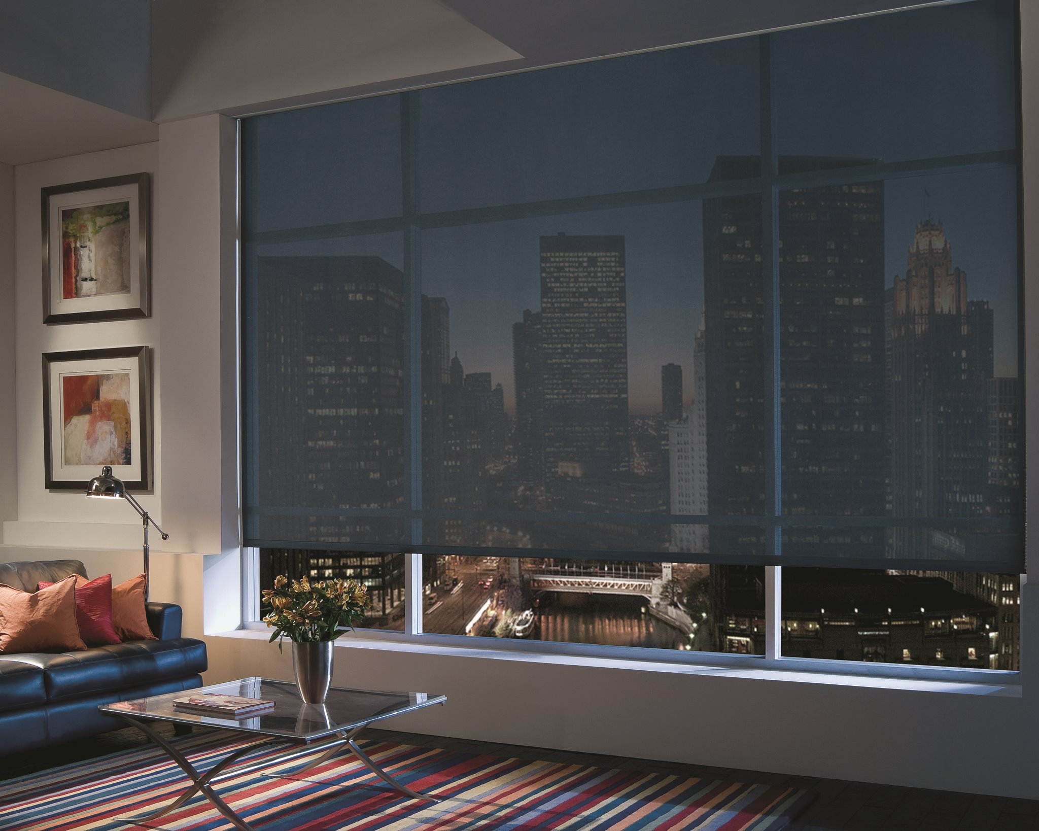 Living room window treatment