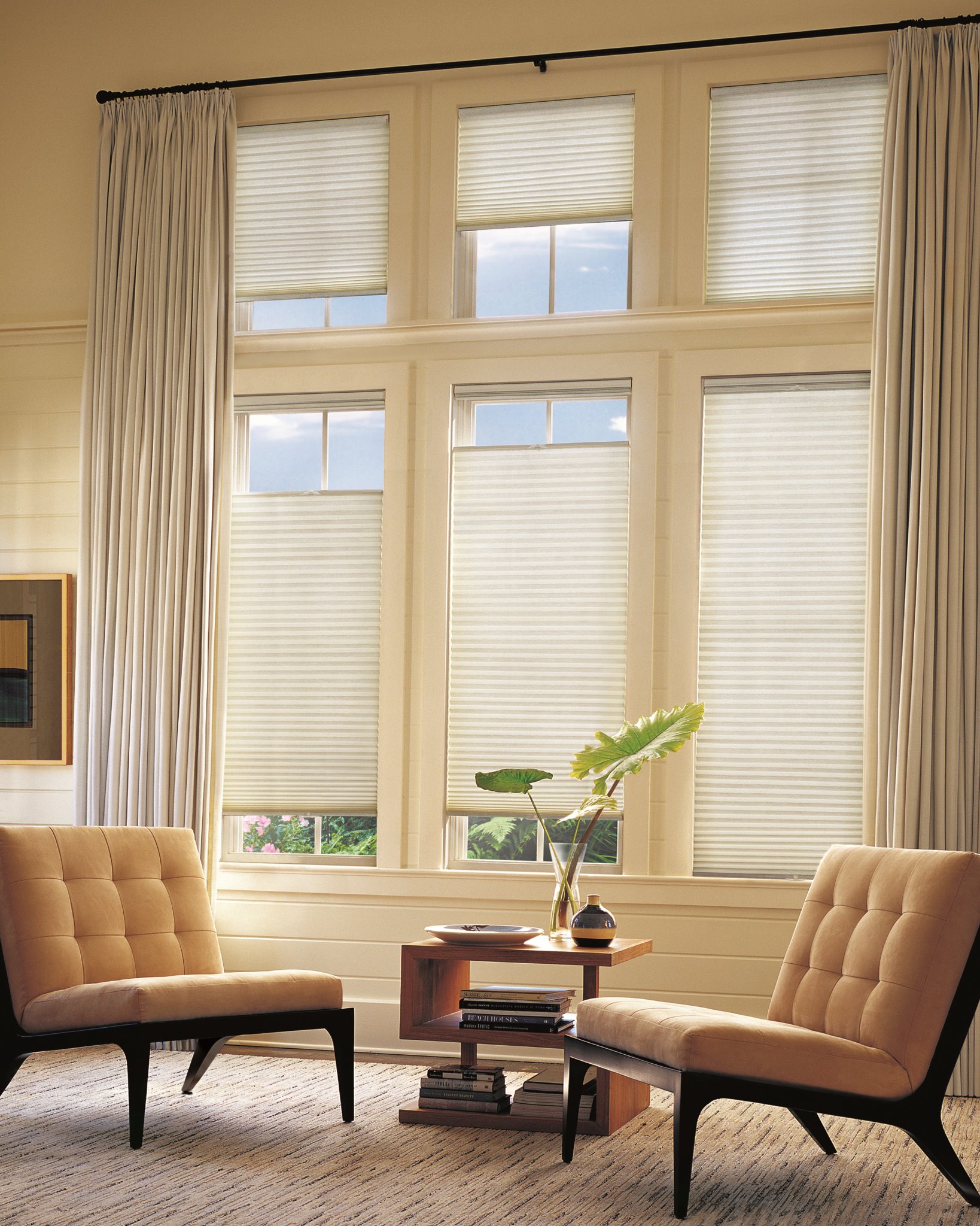 Living room window treatment