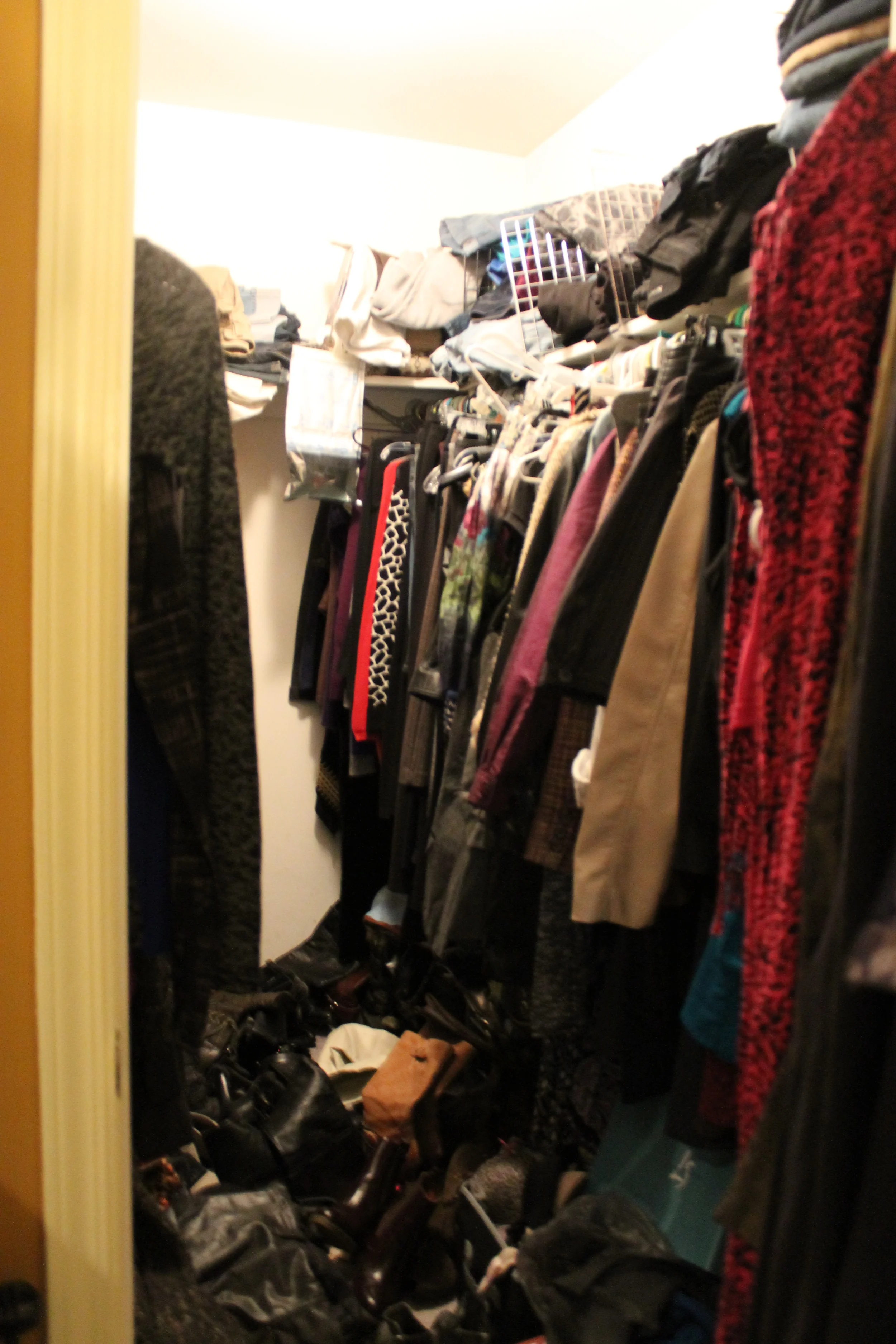 Master Bedroom Closet: Before