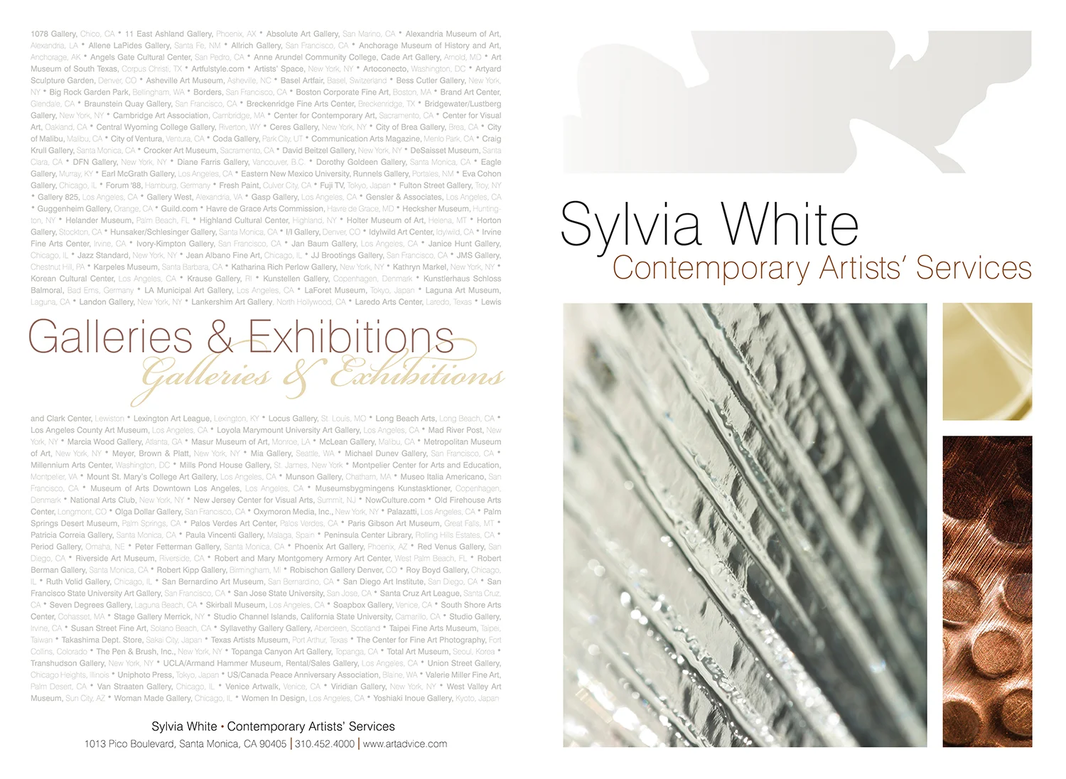 Client : Sylvia White Contemporary Artists' Services