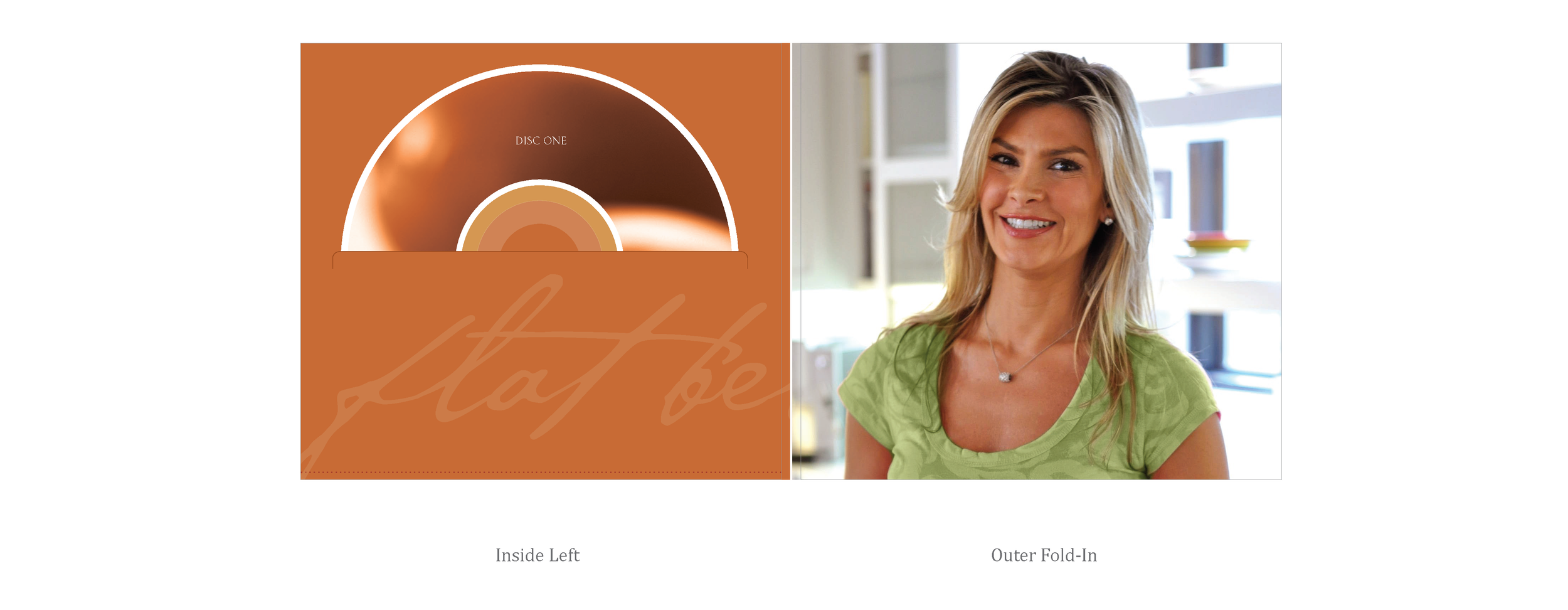 Simply Slimmer 'Flat Belly Food System" CD Collection Design [inside left]