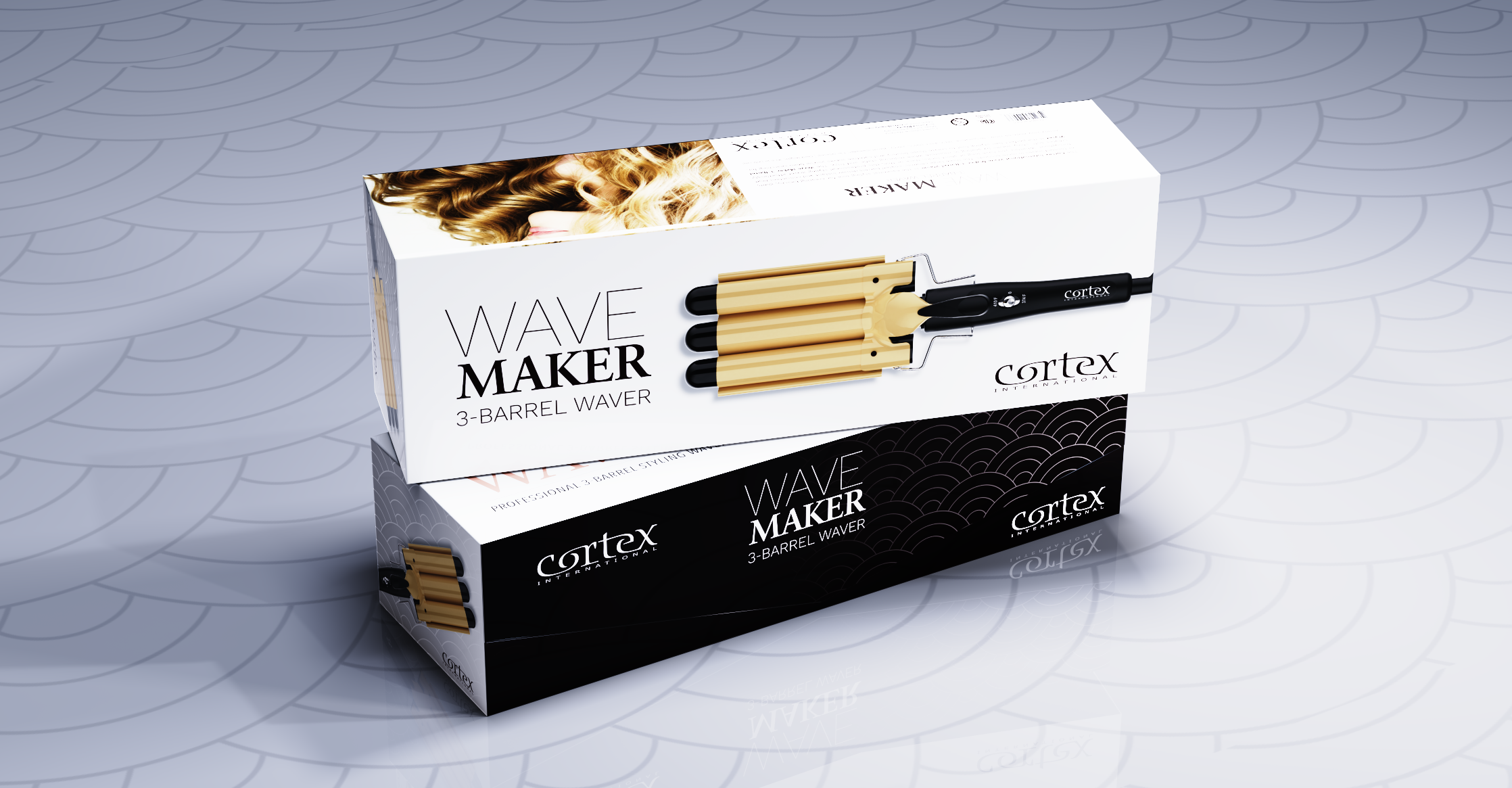 Cortex International "Wave Maker" 3-Barrel Waver Package Design