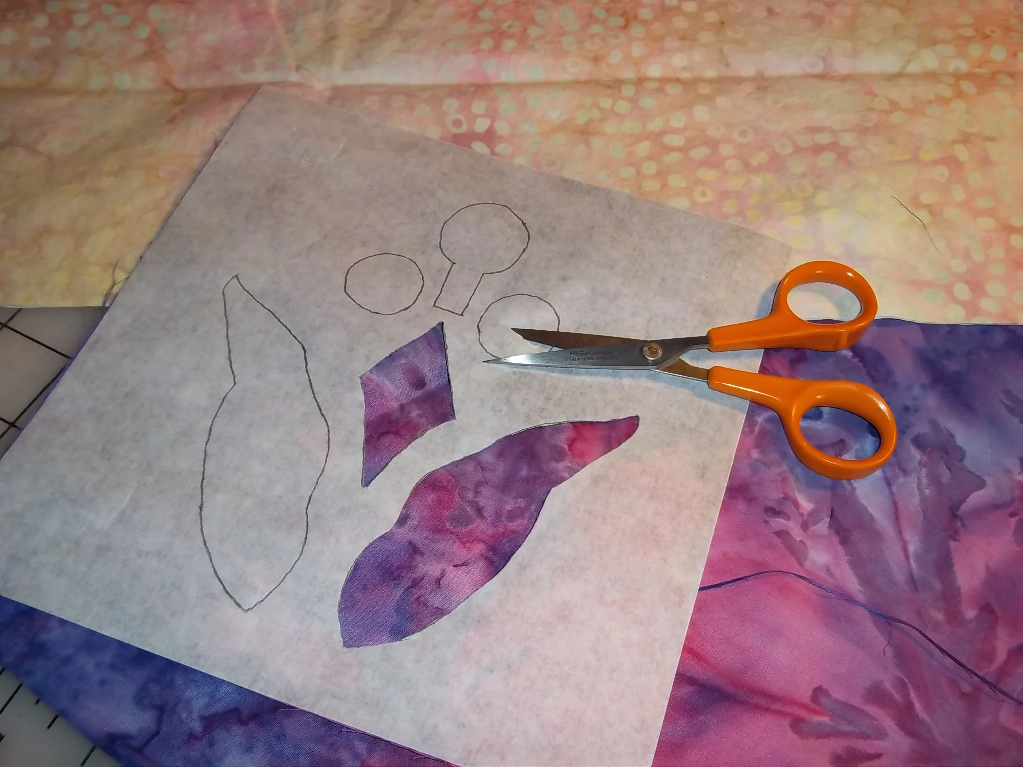 Snip: cut out the shapes in the design.