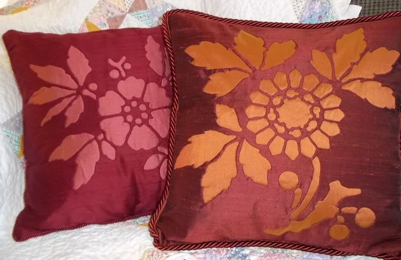 Apple Blossom (4 of 9) and Sunflower (3 of 9) , silk